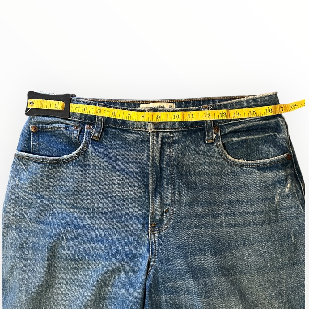 Abercrombie & Fitch The Skinny High Rise Medium Wash Jeans Size 30/10 Long - Picture 12 of 13